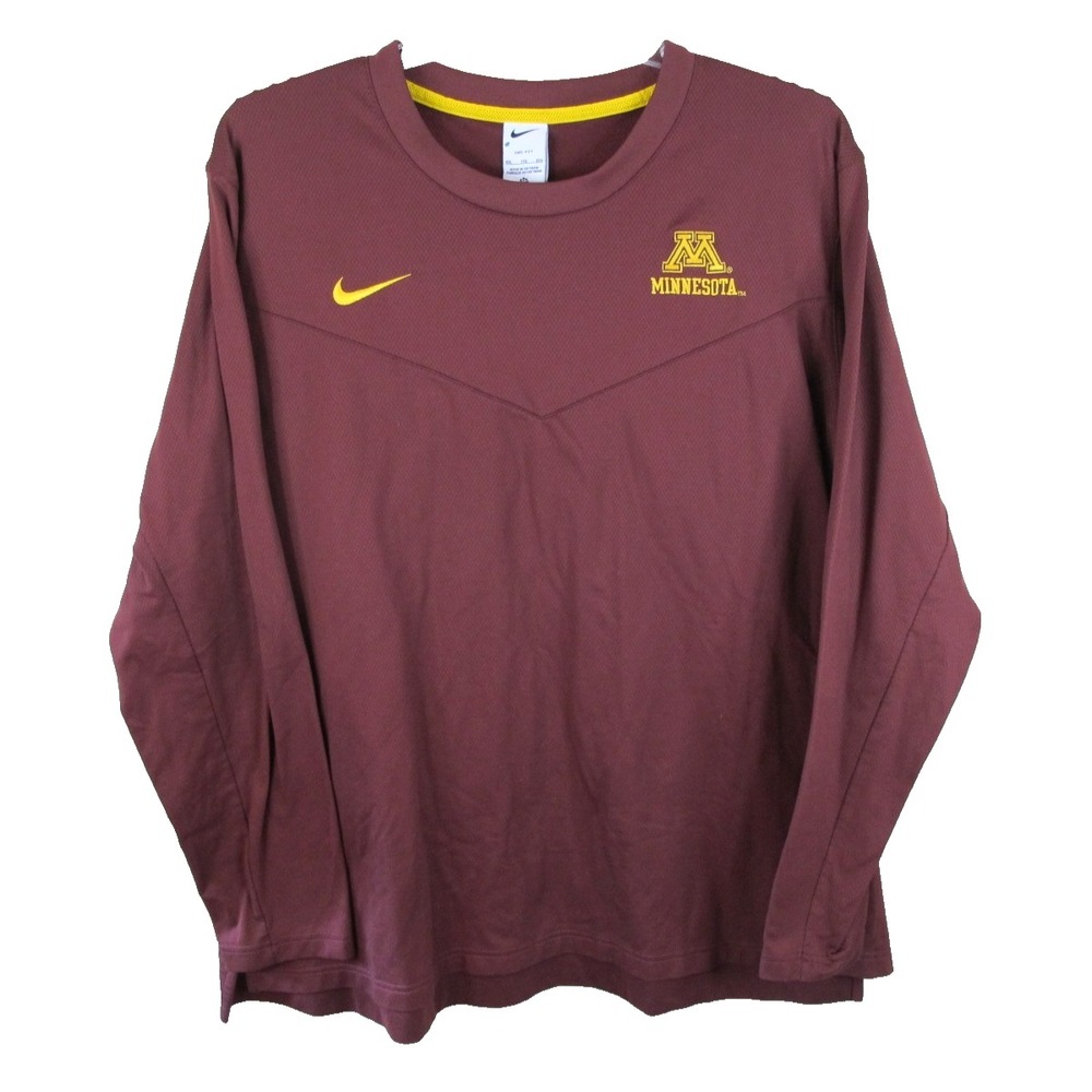 Nike University of Minnesota Coach's Crew Neck Long Sleeve Pullover‎ Men's XXL